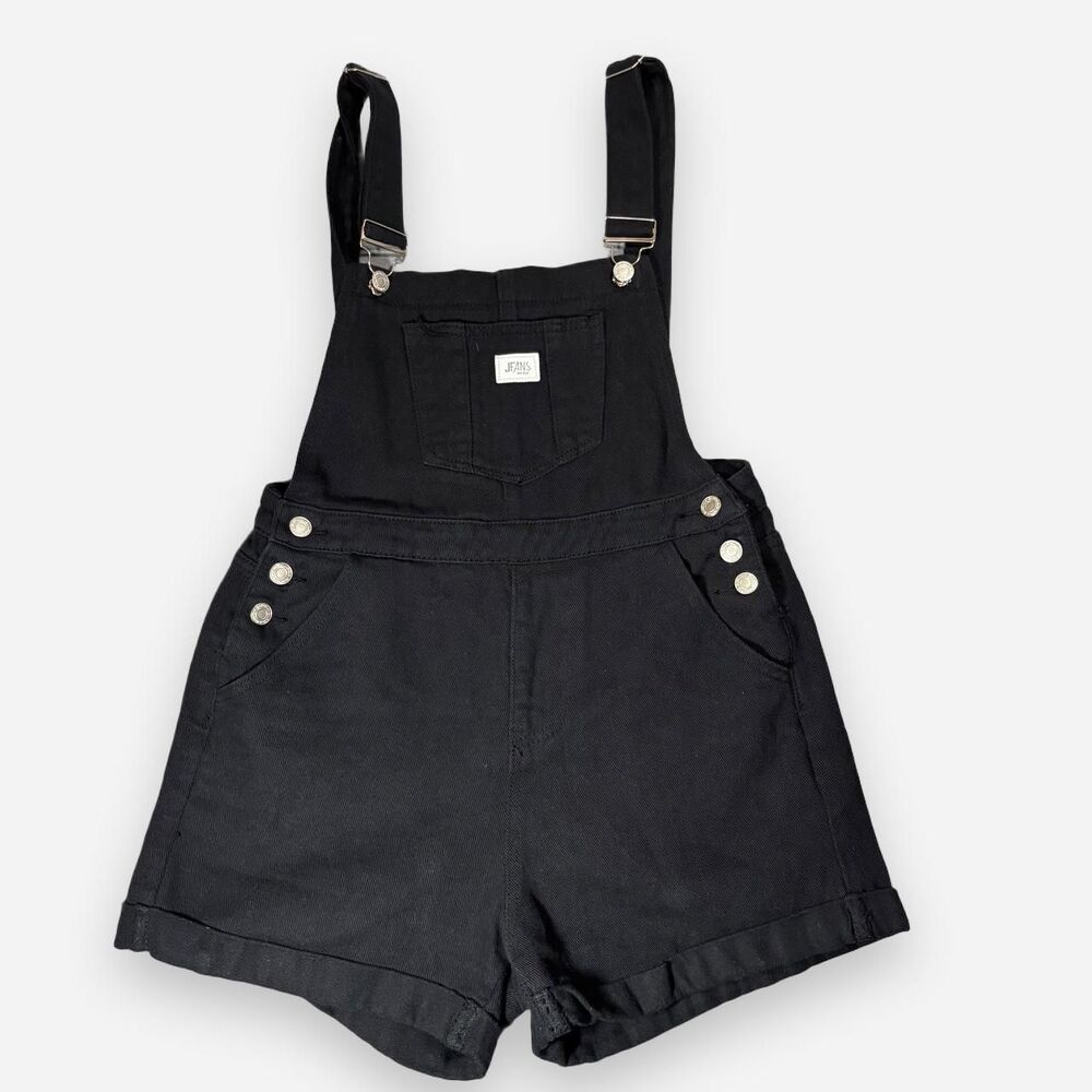 Women's Black Dungarees-overalls